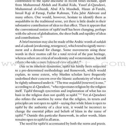 Tajdid, Islah And Civilisational Renewal In Islam