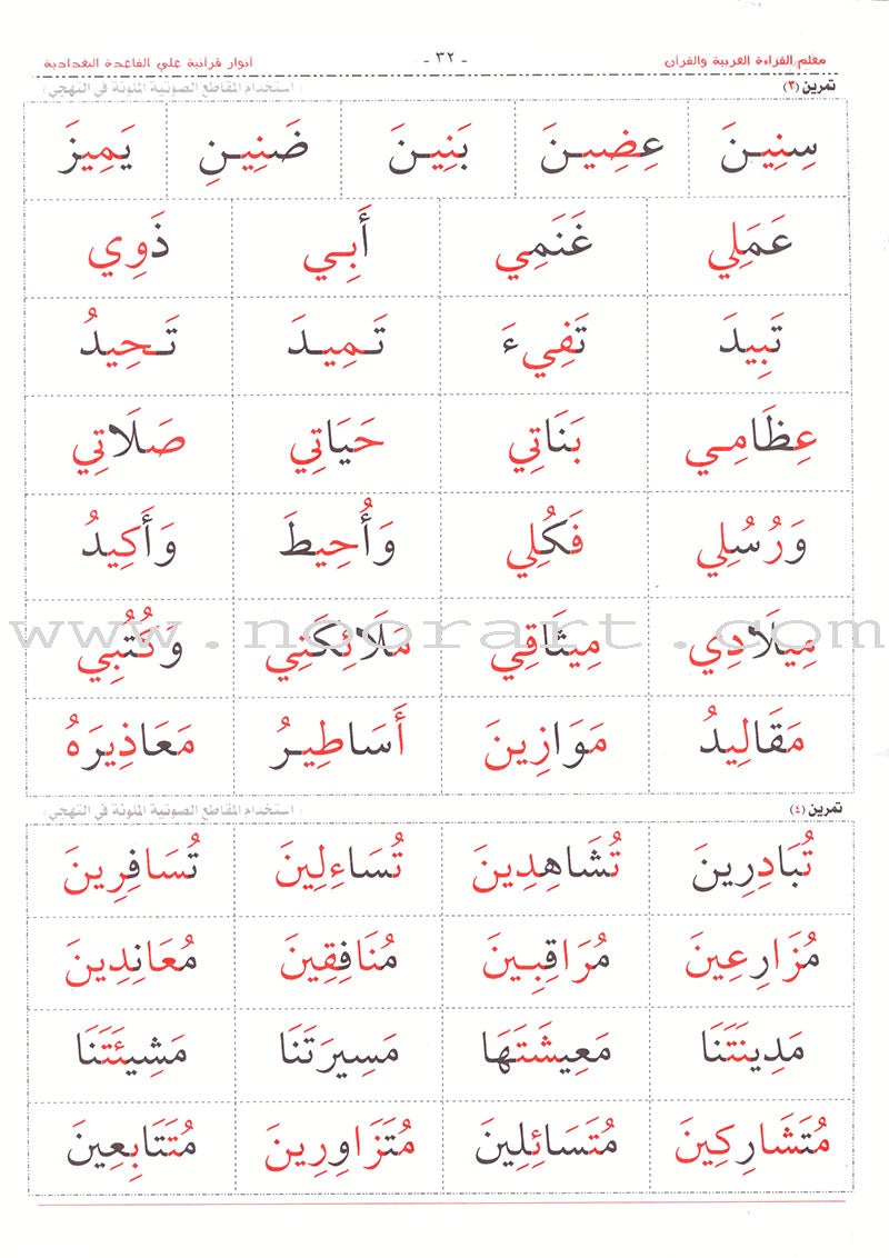 Teacher of Arabic Reading and Quran-Quranic Enlightenments on the Baghdadi Method معلم القراءة العربية  والقرآن- أنوار قرآنية على القاعدة البغدادية