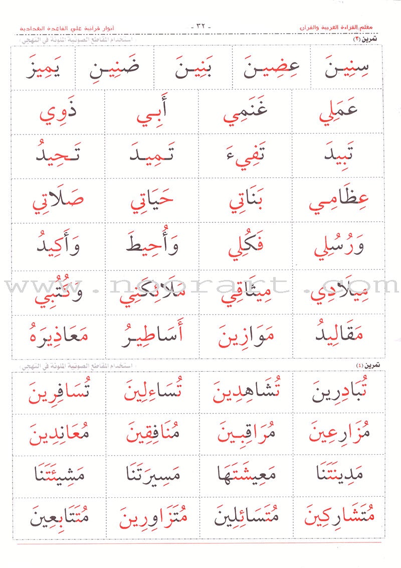 Teacher of Arabic Reading and Quran-Quranic Enlightenments on the Baghdadi Method معلم القراءة العربية  والقرآن- أنوار قرآنية على القاعدة البغدادية