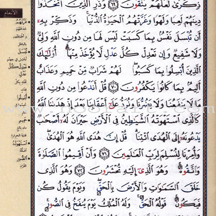 Tajweed Qur'an in Leather: (Zipped Case, Size: 5" x 4", Colors may Vary) مصحف التجويد