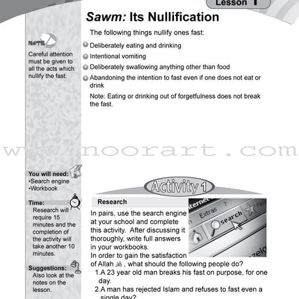ICO Islamic Studies Workbook: Grade 6, Part 2