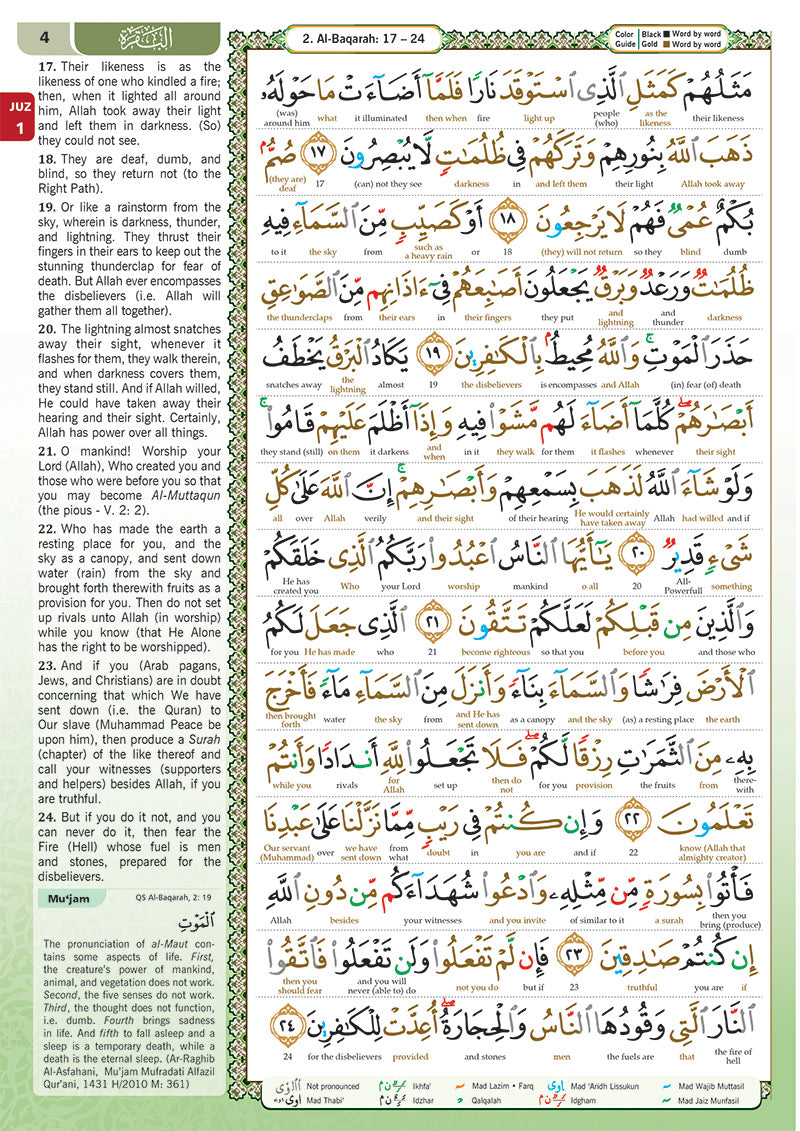 Al-Quran Al-Karim The Noble Quran Red-Medium Size B5 (6.9” x 9.8")|Maqdis Quran