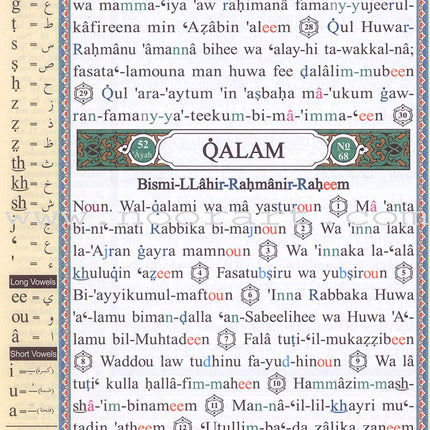 Tajweed Qur'an (Juz' Tabarak, With Meaning Translation in English and Transliteration) (7"x 9")