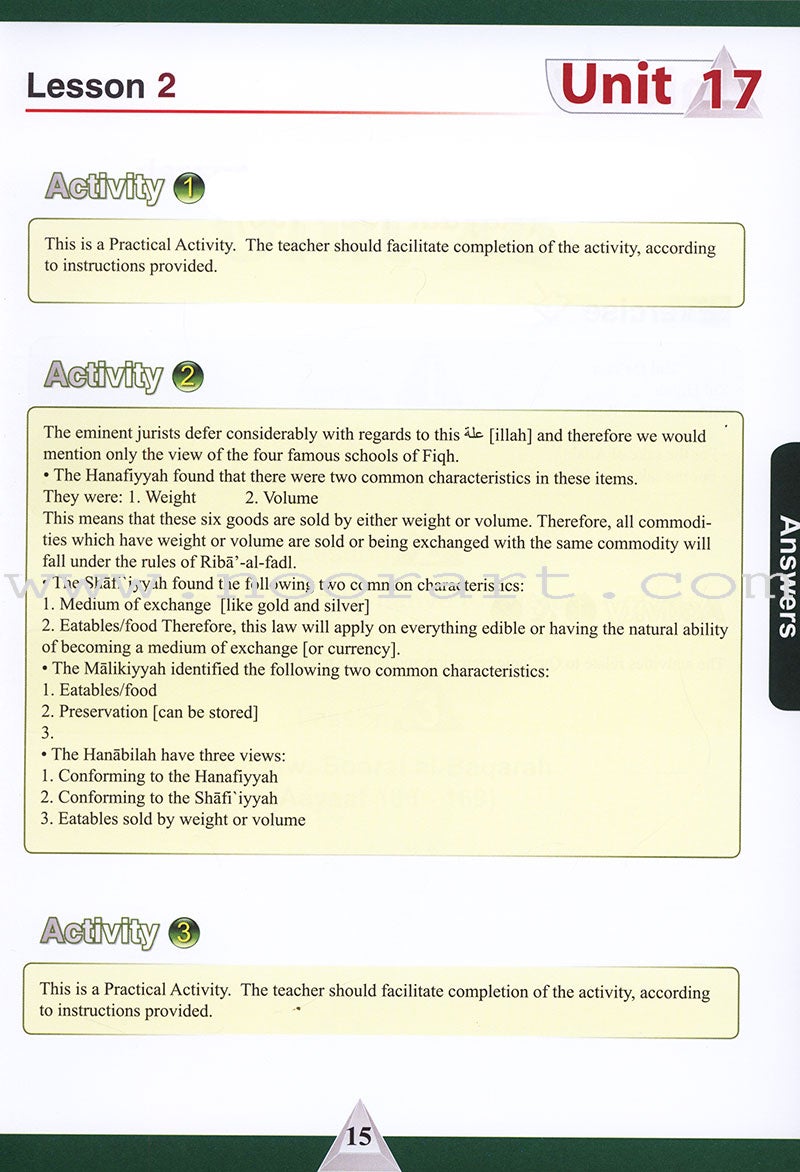 ICO Islamic Studies Teacher's Manual: Grade 11, Part 2