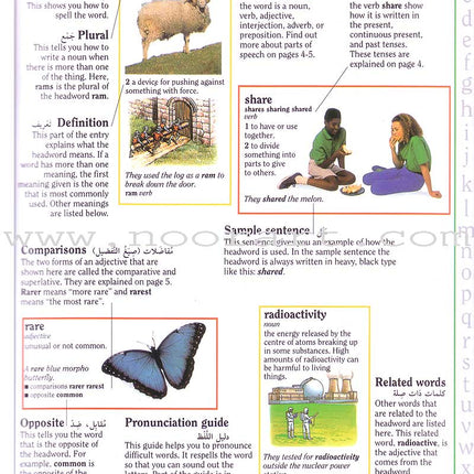 Children's Illustrated Dictionary English-English-Arabic القاموس الإبتدائي المصوّر