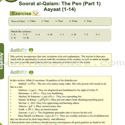ICO Islamic Studies Teacher's Manual: Grade 8, Part 1