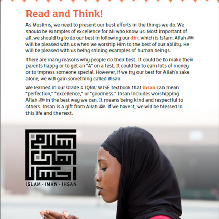 IQra' Wise (Weekend Islamic School Excellence) Textbook: Grade Five