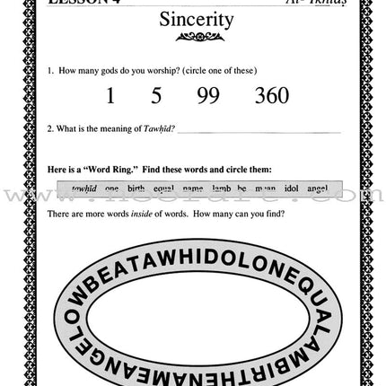 Short Surahs Workbook