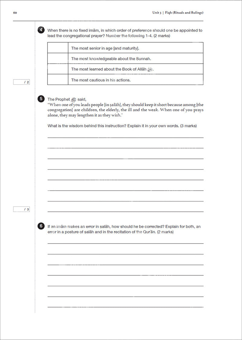 Safar Islamic Studies Workbook: Level 8