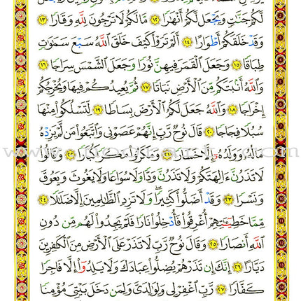 The Last Three Parts of the Glorious Qur'an (Color-Coded Tajweed Rules) تطبيقات القواعد النورانية (العشر الاخير)