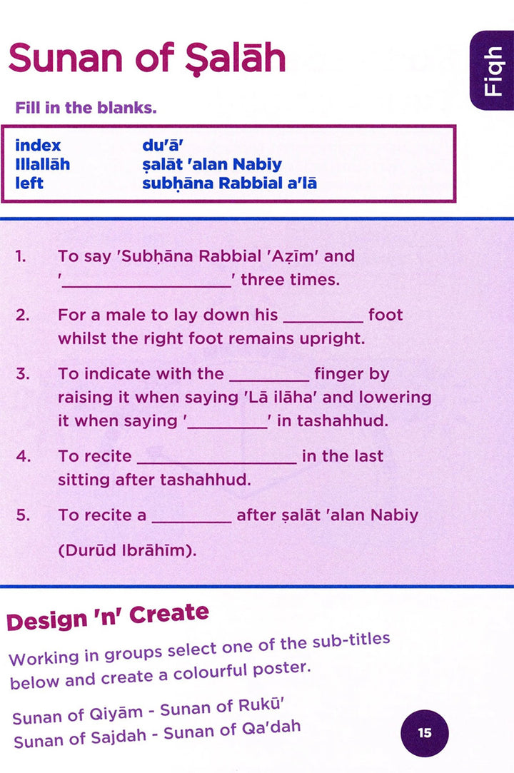 An Nasihah Islamic Curriculum Workbook 5