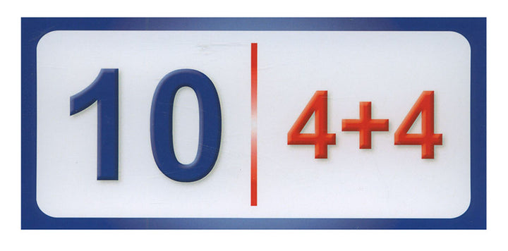 Sanabel Domino Flash Cards: Addition Numbers, 2 sets دومينو الجمع