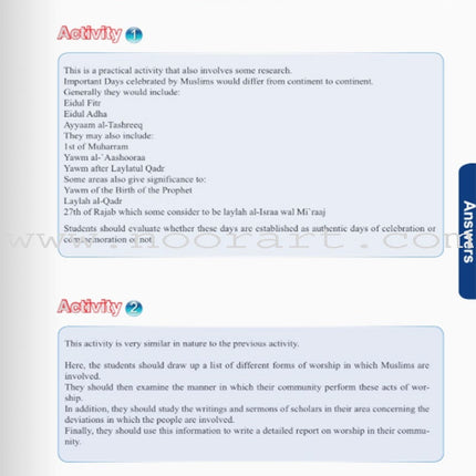 ICO Islamic Studies Teacher's Manual: Grade 10, Part 1