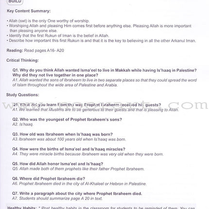 I Love Islam Teacher/Parent Guide: Level 4