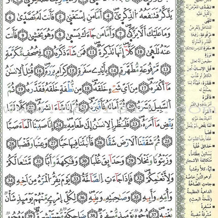 Tajweed Qur’an (Whole Qur’an, Warsh Narration, Color may Vary, Size: 8"x5.5") مصحف التجويد برواية ورش