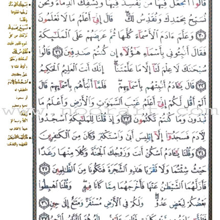 Tajweed Qur'an (Surah Al Baqara, Obvious Edition) (7"x9") مصحف التجويد