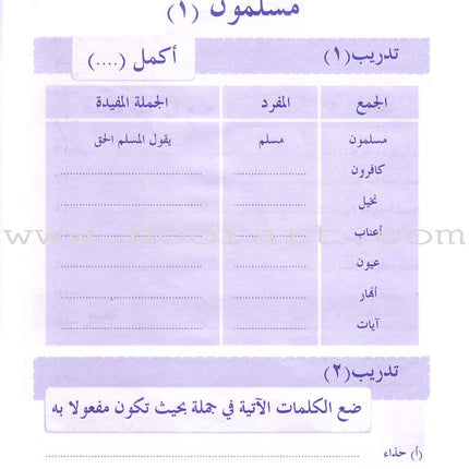 Arabic Language for Beginner Workbook: Level 11 اللغة العربية للناشئين