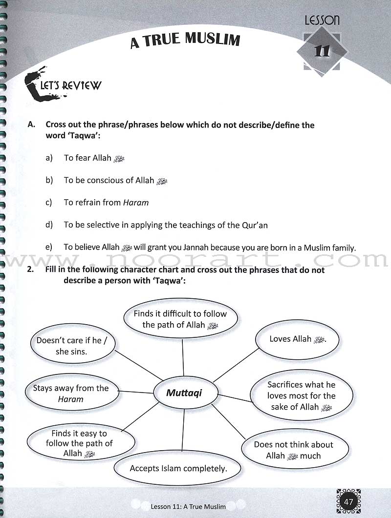 Teachings of the Qur'an Workbook: Volume 3