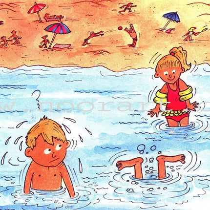 Grammar in Stories - Sun (Solar) Letters: On the Beach على الشاطئ