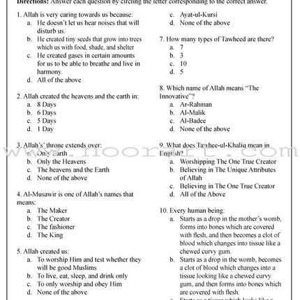 Learning Islam Worksheets: Level 1 (6th Grade)