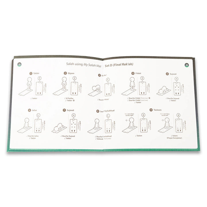 My Salah Mat for Adults - Smart Interactive Prayer Mat for Adults & Reverts Learning Surahs, Salah, Duas, & More - Muslim Prayer Rug with 25 Touch Keys, Padded Prayer Mat Layer, & Speaker for Ages 8+