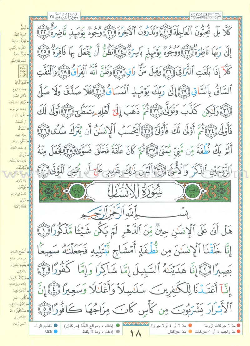 Tajweed Qur'an (Juz' Tabarak and Amma, Obvious Edition)