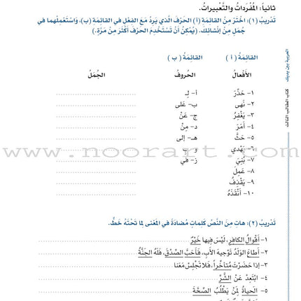 Arabic Between Your Hands Textbook: Level 3, Part 1 with online audio content العربية بين يديك