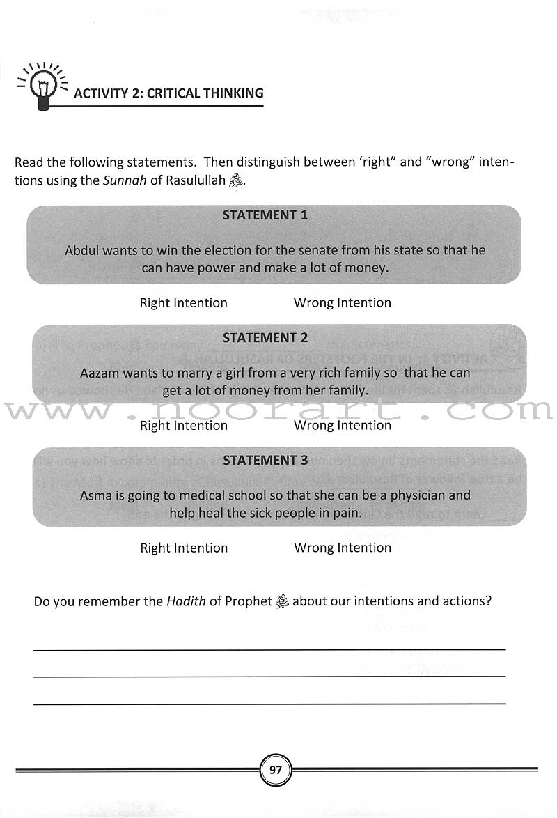 Sirah of the Prophet Workbook Level 6