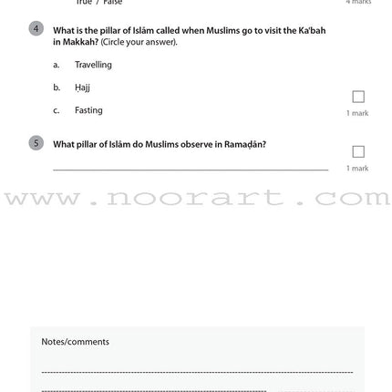 Safar Islamic Studies Workbook: Level 2