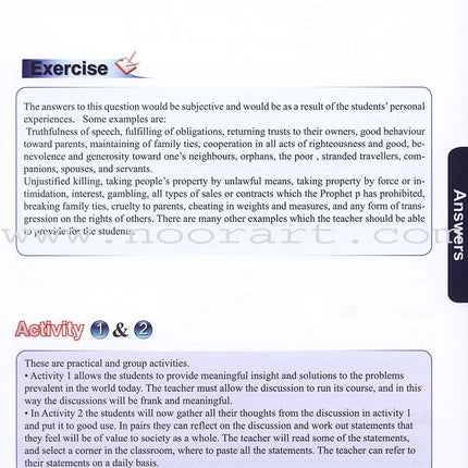 ICO Islamic Studies Teacher's Manual: Grade 11, Part 2