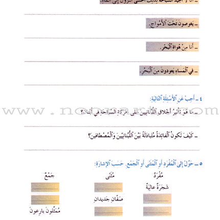 Badran Curriculum - Reading and Composition Workbook: Level 4 منهج بدران القراءة والتعبير دفتر الأعمال التطبيقية