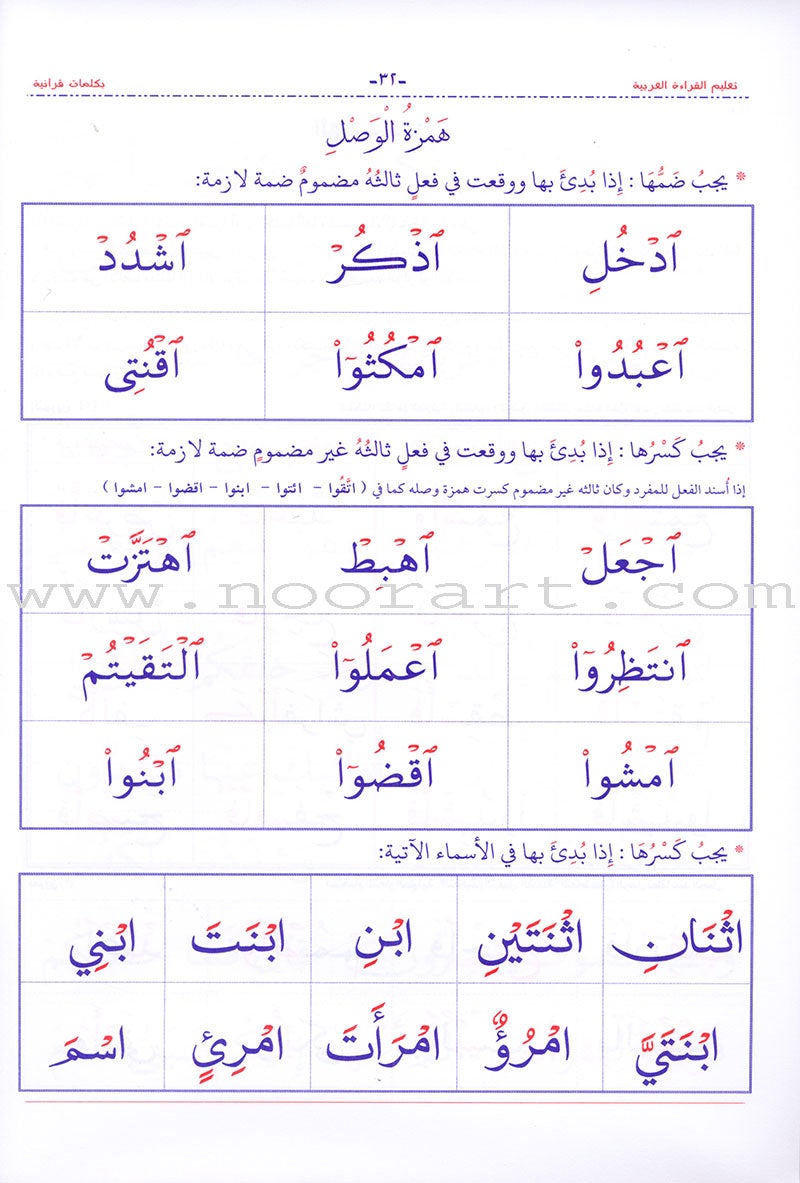 Teaching Arabic Reading Using Quranic Words: Level 2 تعليم القراءة العربية بكلمات قرانية