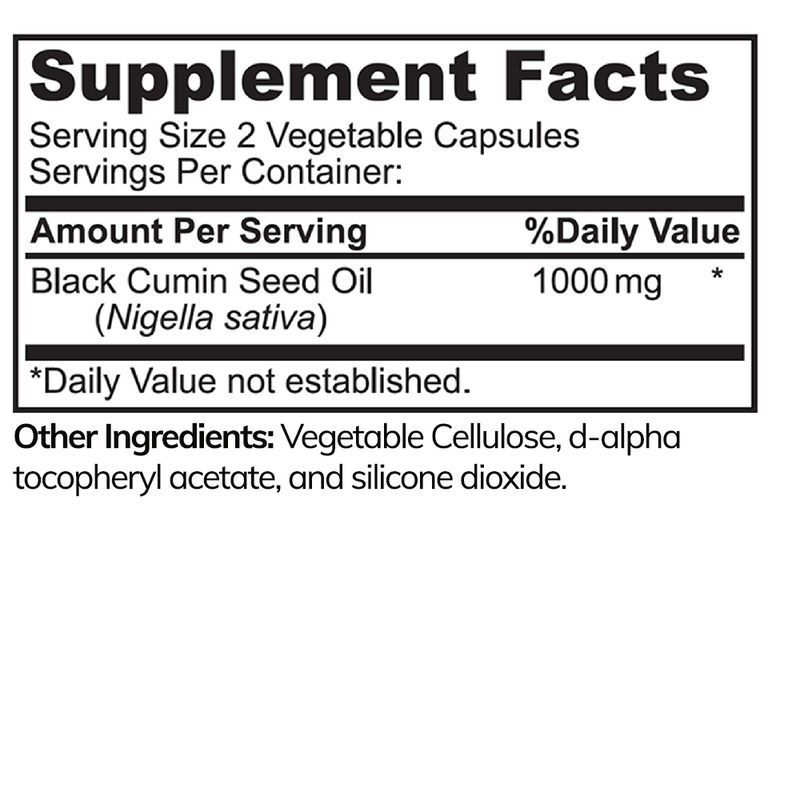 Halal Black Seed Oil (90 Veggie Capsules)